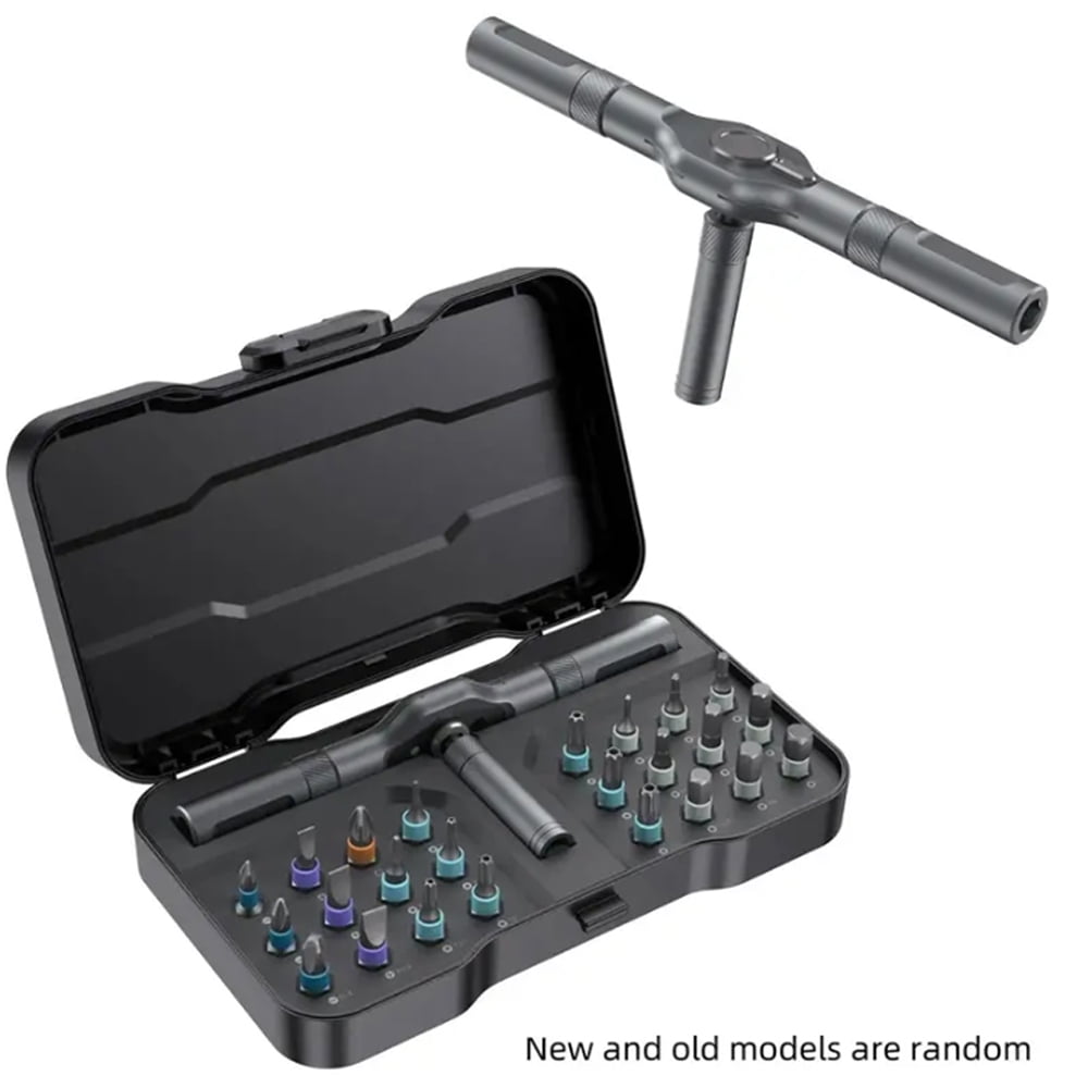 24-in-1 Screwdriver Set, Multi-Function Screwdriver Tool Set with Removable T-Ratchet Handle Home Repair Tool Kit Set...