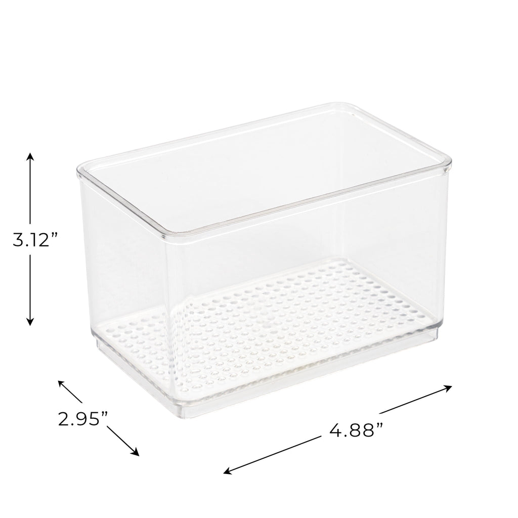 Clear Plastic Organizer Bin for Bathroom