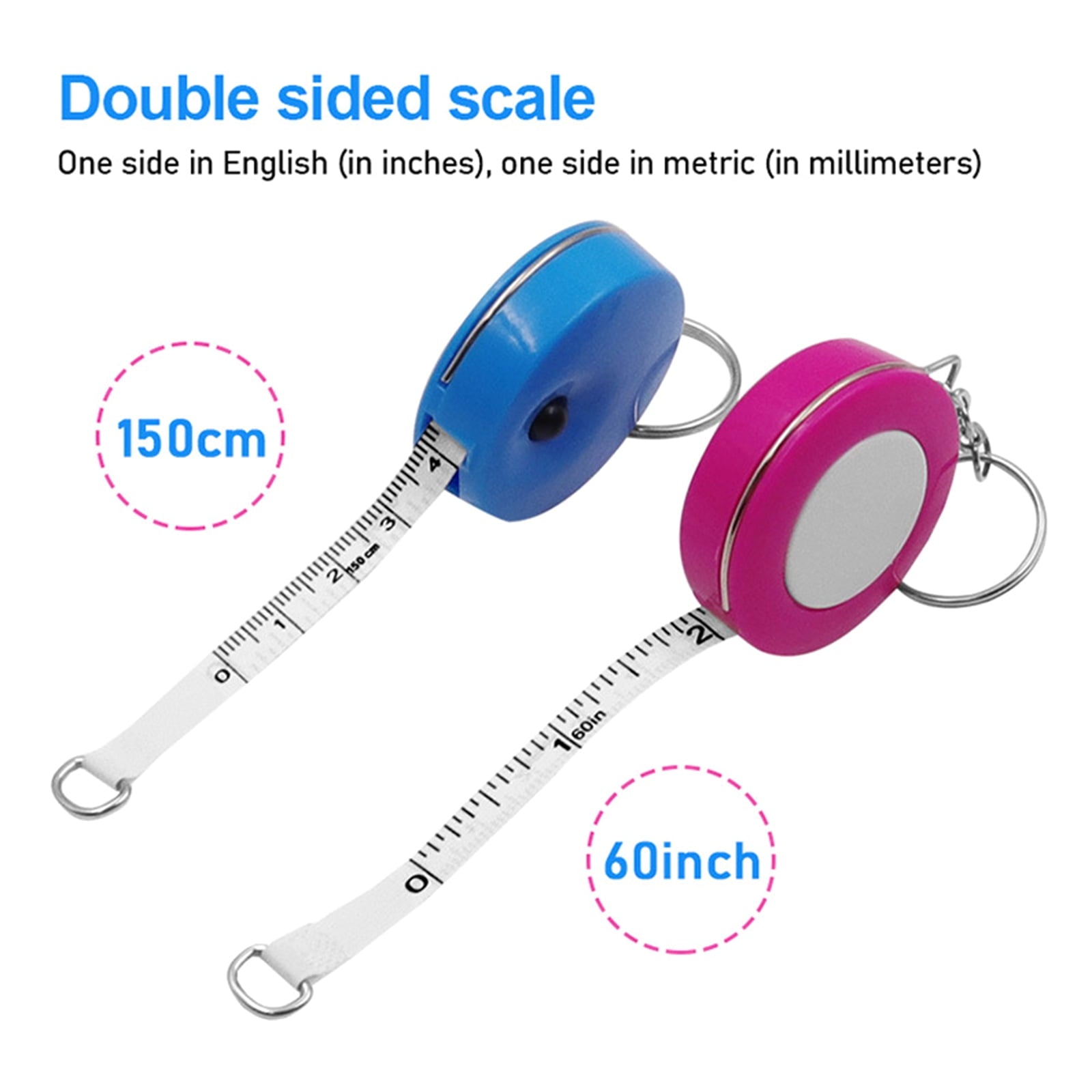 1.5m 60in Tape Measure Retractable Measuring Tape Body Measure Tape Retractable - Image 3