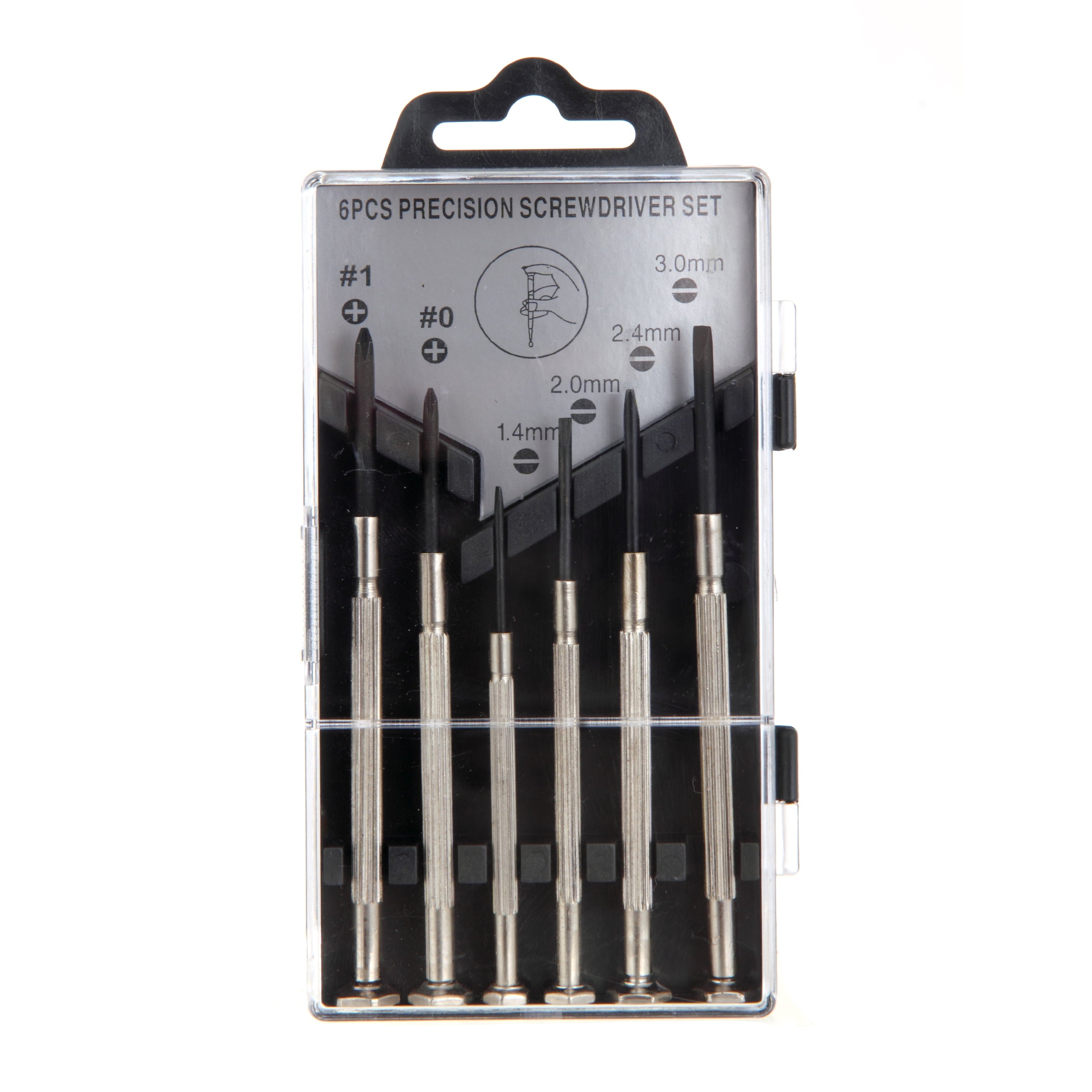 6 Piece Precision Philips and Slotted Screwdriver Set , Steel - Image 5