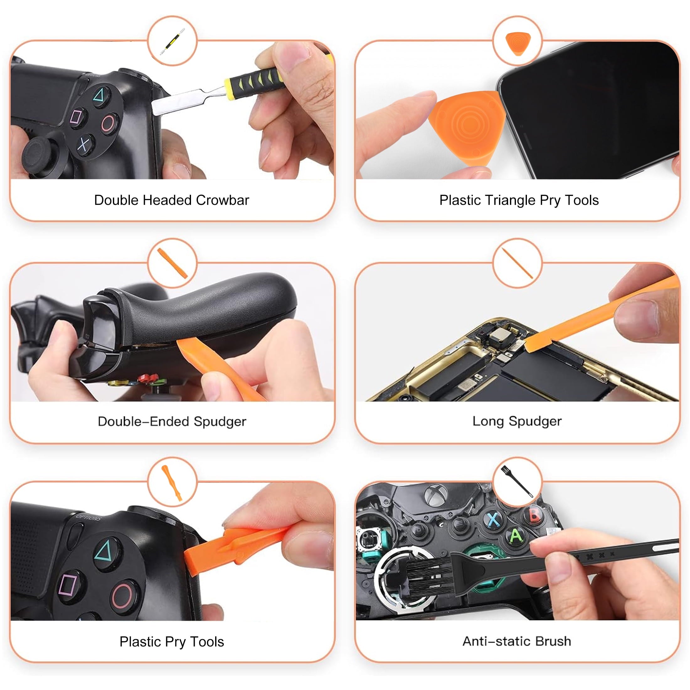 T6 T8 T10 Torx Security Screwdriver Set with Cross 1.5 Magnetic Screwdriver Repair Tool Kit Suitable for Xbox One Xbo... - Image 2