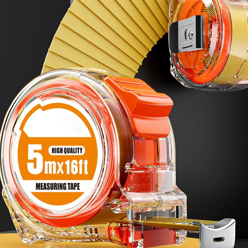 Transparent Tape Measure With Inch Metric Scale Stainless Steel Construction 300/500/750/1000cm Option - Image 4