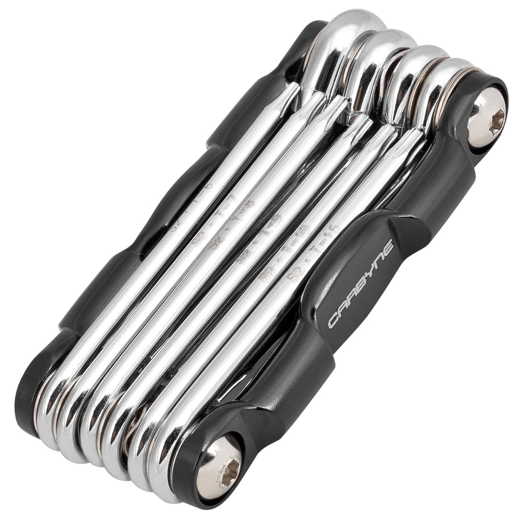 CARBYNE 10 Piece Folding Tamper Star Wrench Set, T-6 to T-30 Star/Torx Sizes, S2 Steel, Drilled Chamfered Security Tips, Durable Chrome Fini - Image 6