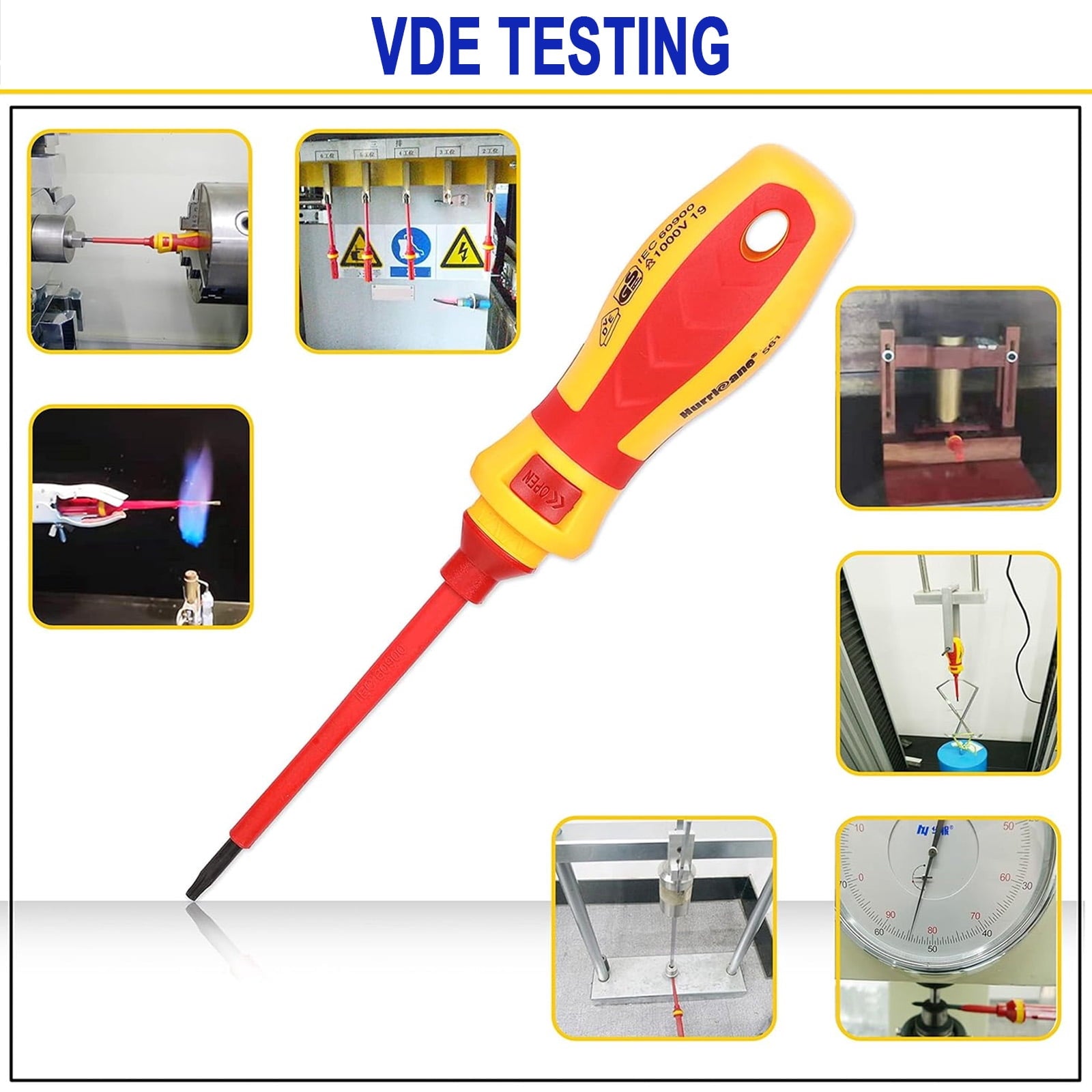 12-in-1 Magnetic Insulated Screwdriver Set - 1000V Voltage Proof Slotted Tools for Electricians - Image 4