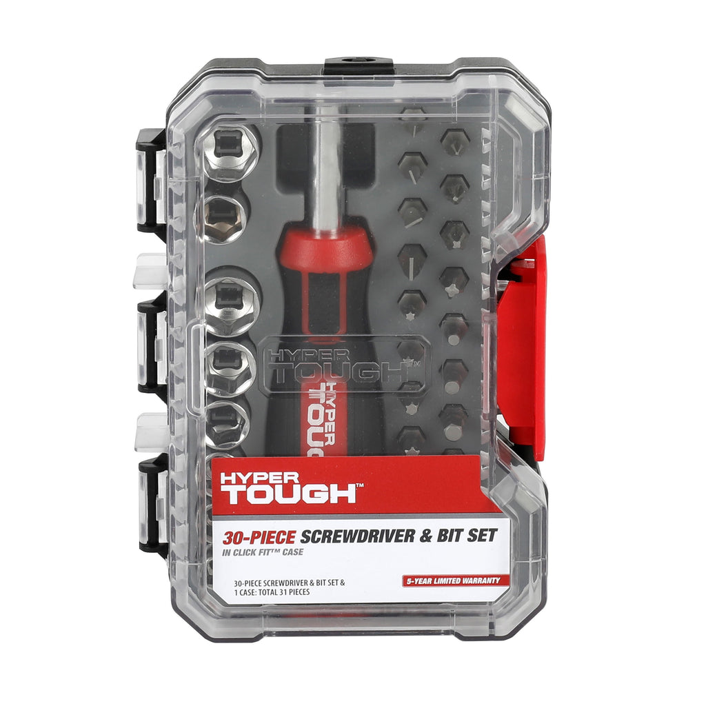 30-Piece Screwdriver Handle and Bit Set in Click Fit Case - Image 5
