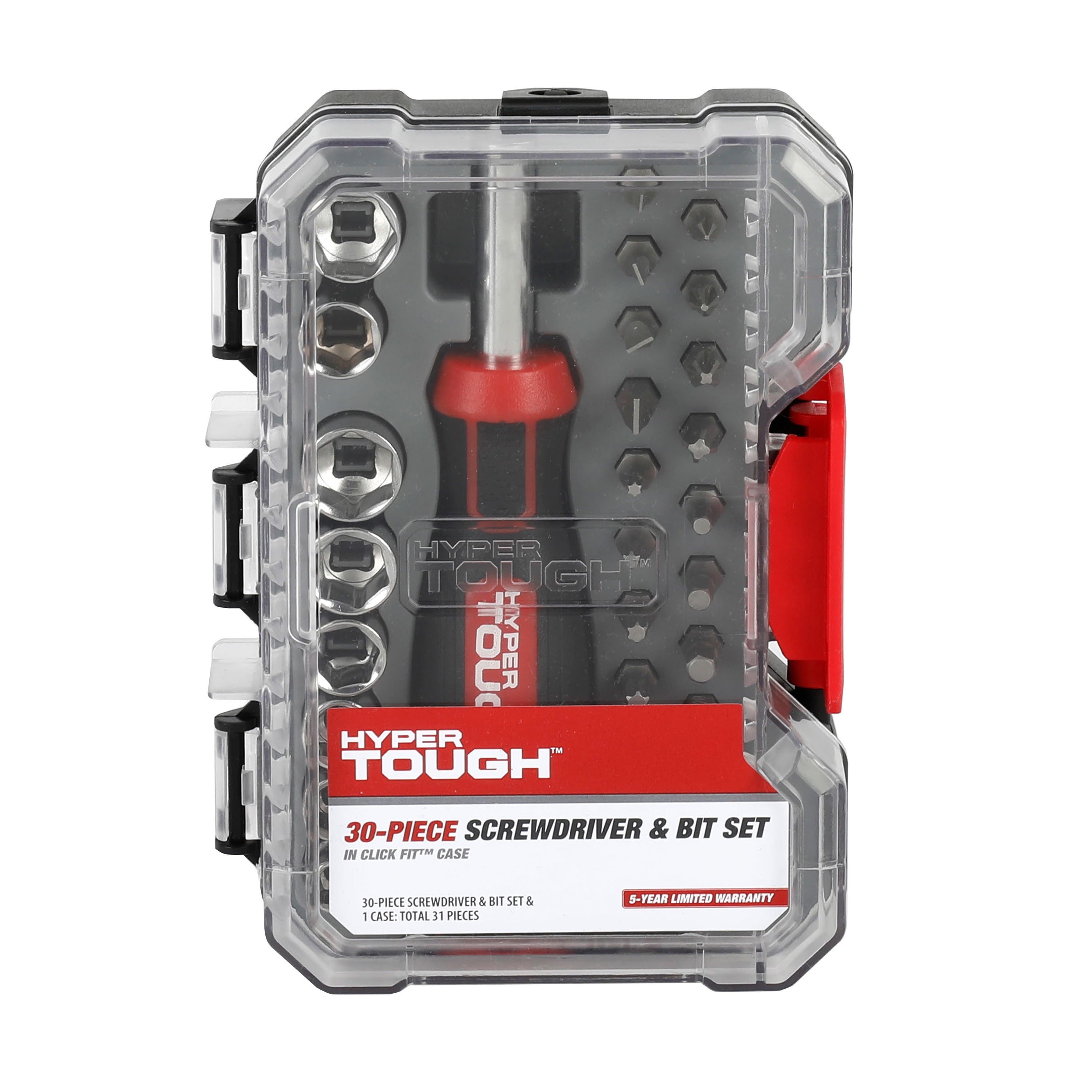 30-Piece Screwdriver Handle and Bit Set in Click Fit Case - Image 5