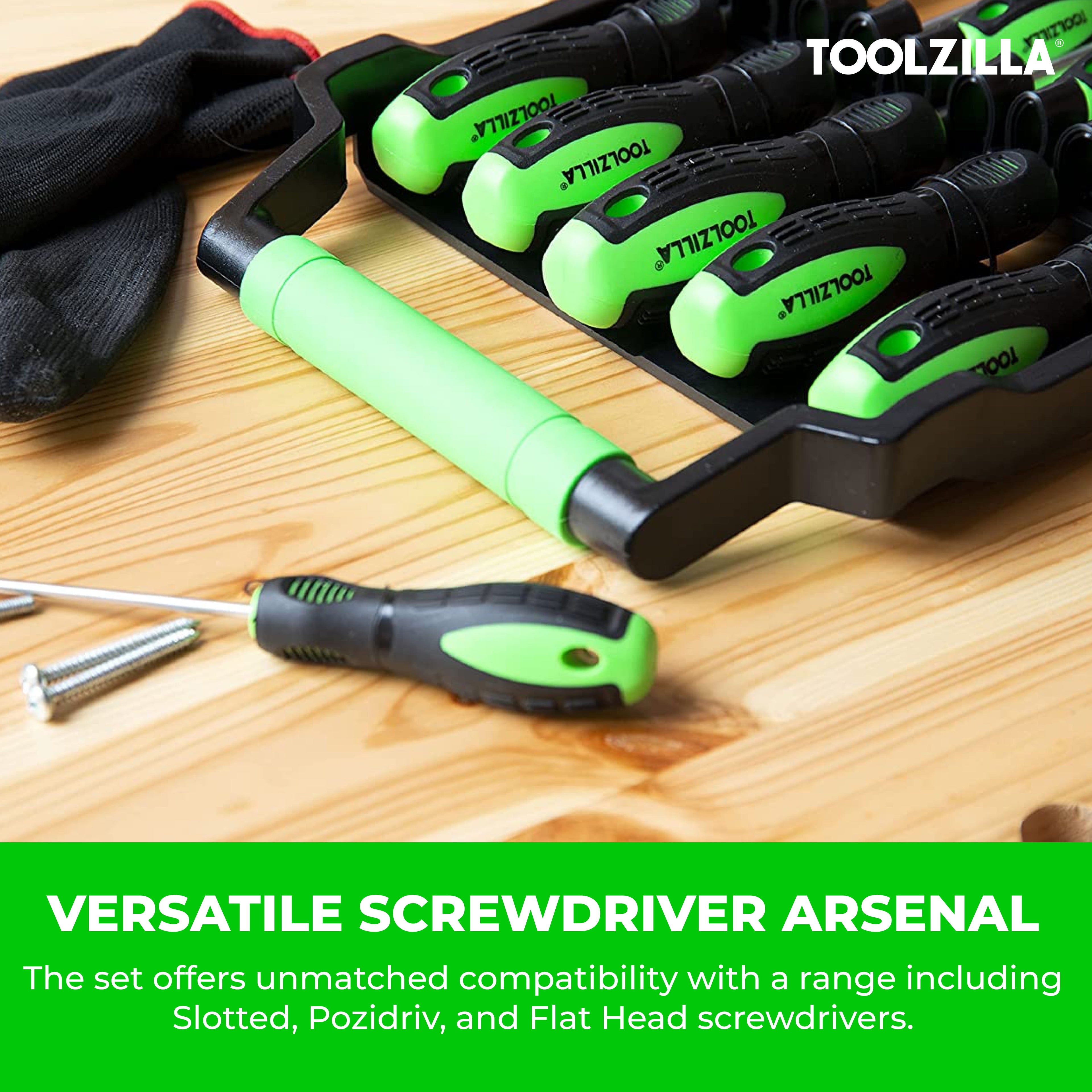 9 Piece Magnetic Screwdriver Set with Flathead Screwdrivers - Essential Tools for DIY Enthusiasts - Image 4