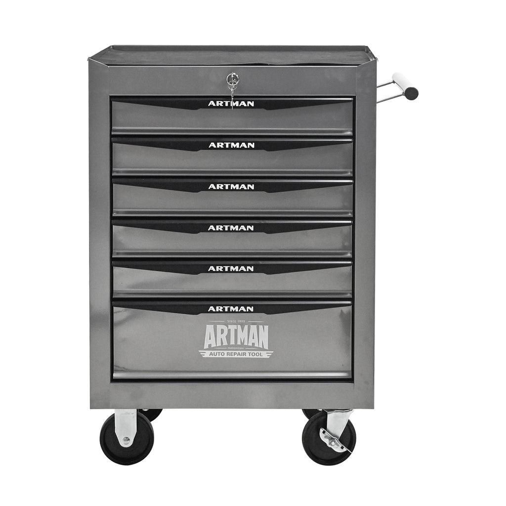 20" 6-Drawer Tool Chest Cabinet with Ball Bearing Drawer Slides, Steel Tool Storage Box Organizer for Garage Workshop... - Image 4