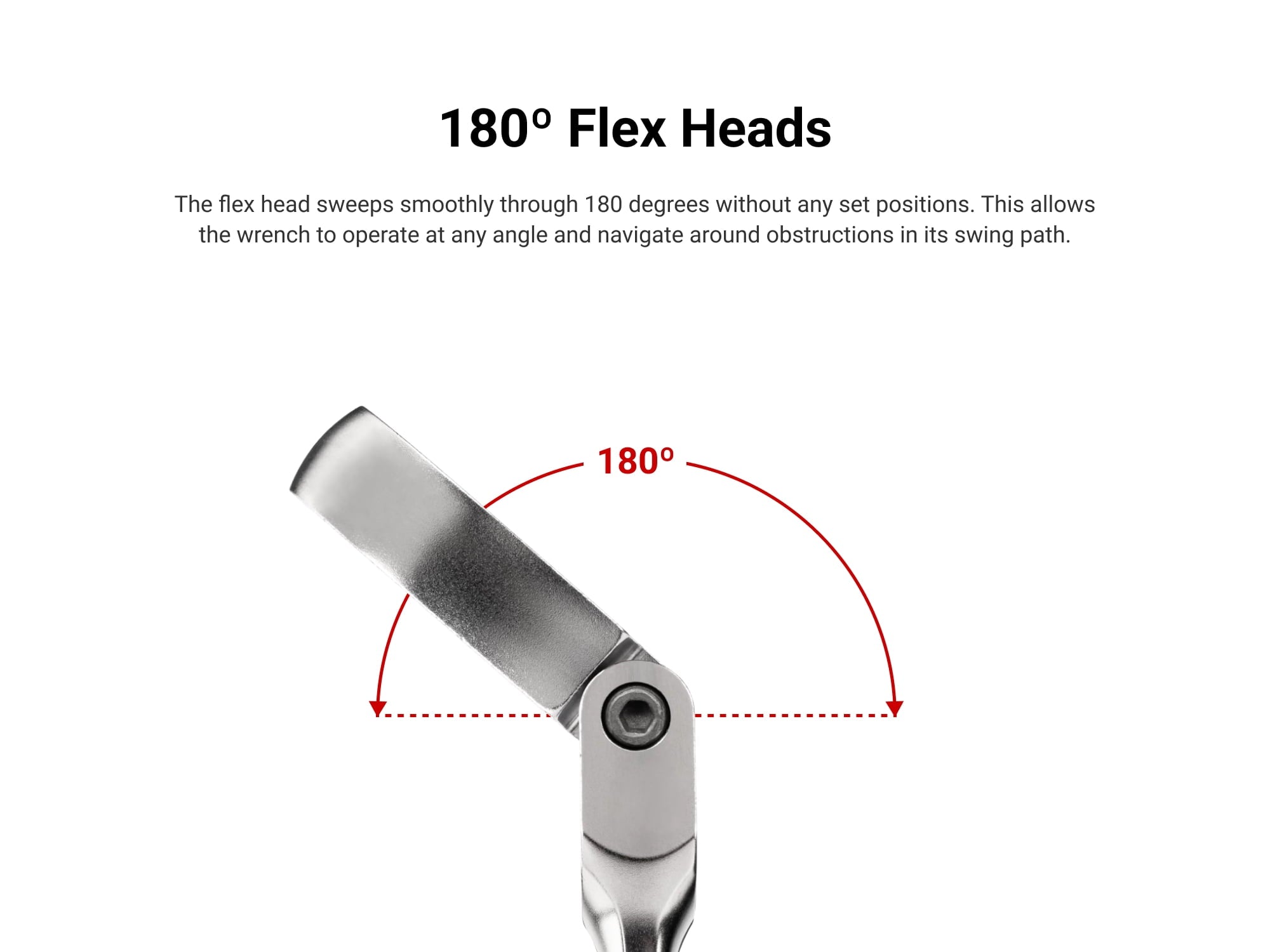 Flex Head 12-Point Ratcheting Combination Wrench Set, 34-Piece (1/4-1 in., 6-24 mm) | - Image 6