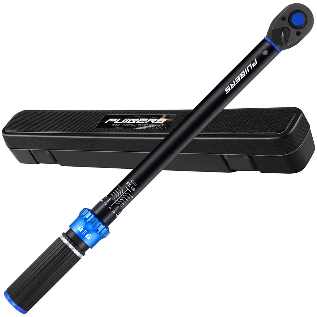 3/8 inch Drive Click Torque Wrench, Torque Wrench 3/8 Torquimetro 10-110 Nm, Dual-Direction Adjustable 72 Tooth Click...