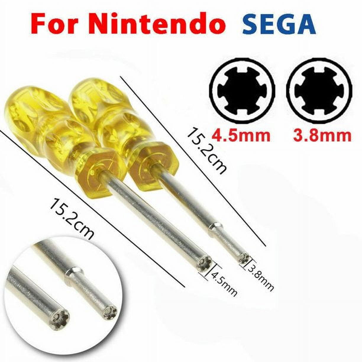 3.8mm 4.5mm Screwdriver Bit for NES SNES N64 for Game Boy For Nintendo Security Tool Repair Screwdriver Set ( 2PCS )