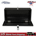 30" Heavy-Duty Aluminum Tool Box with Lock | Secure Storage Chest for Trucks, RVs, ATVs & Garage | Durable Black Powd...
