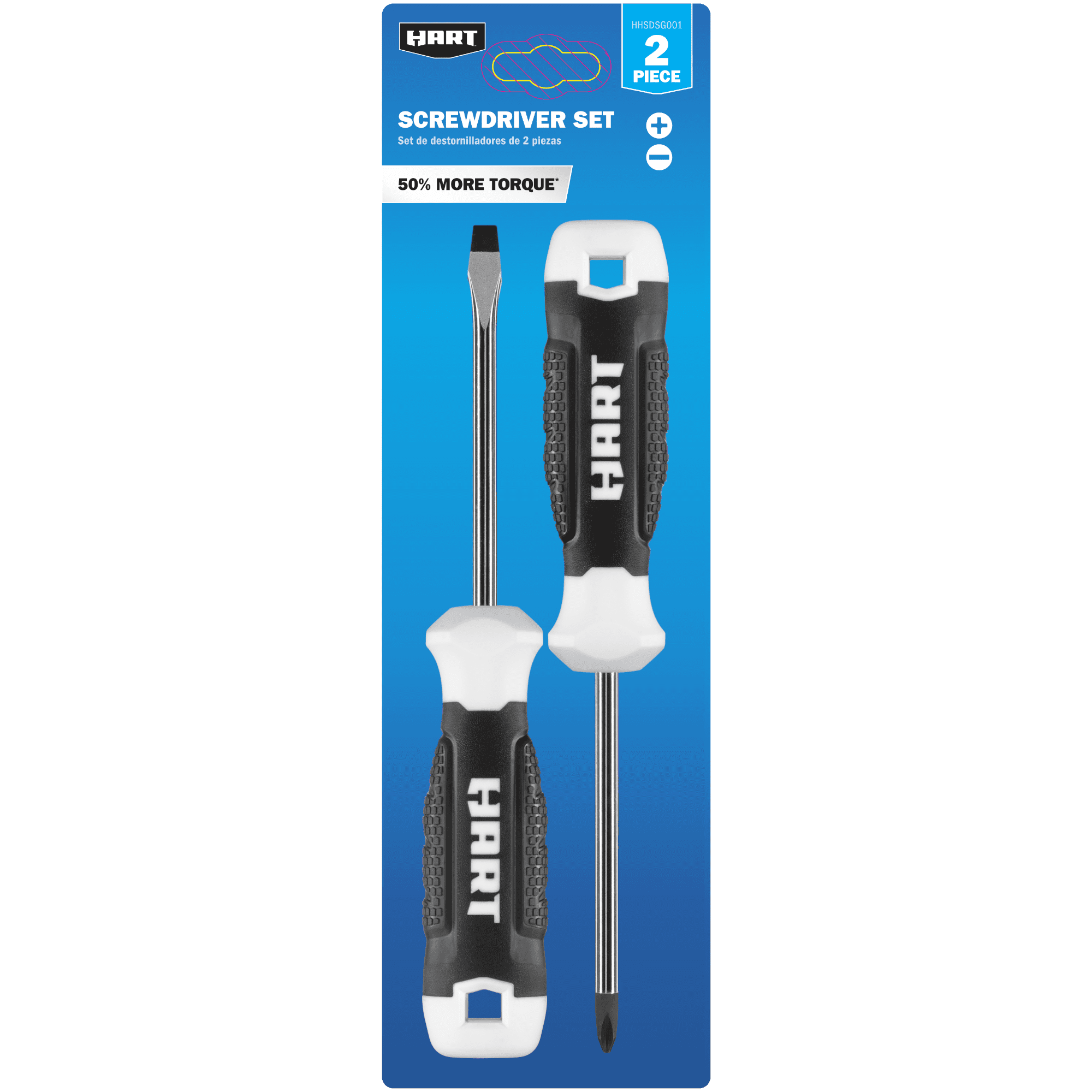 HART 2-Piece Screwdriver Set with Comfort Grip Handle - Image 2