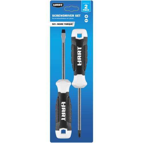 HART 2-Piece Screwdriver Set with Comfort Grip Handle - Image 2
