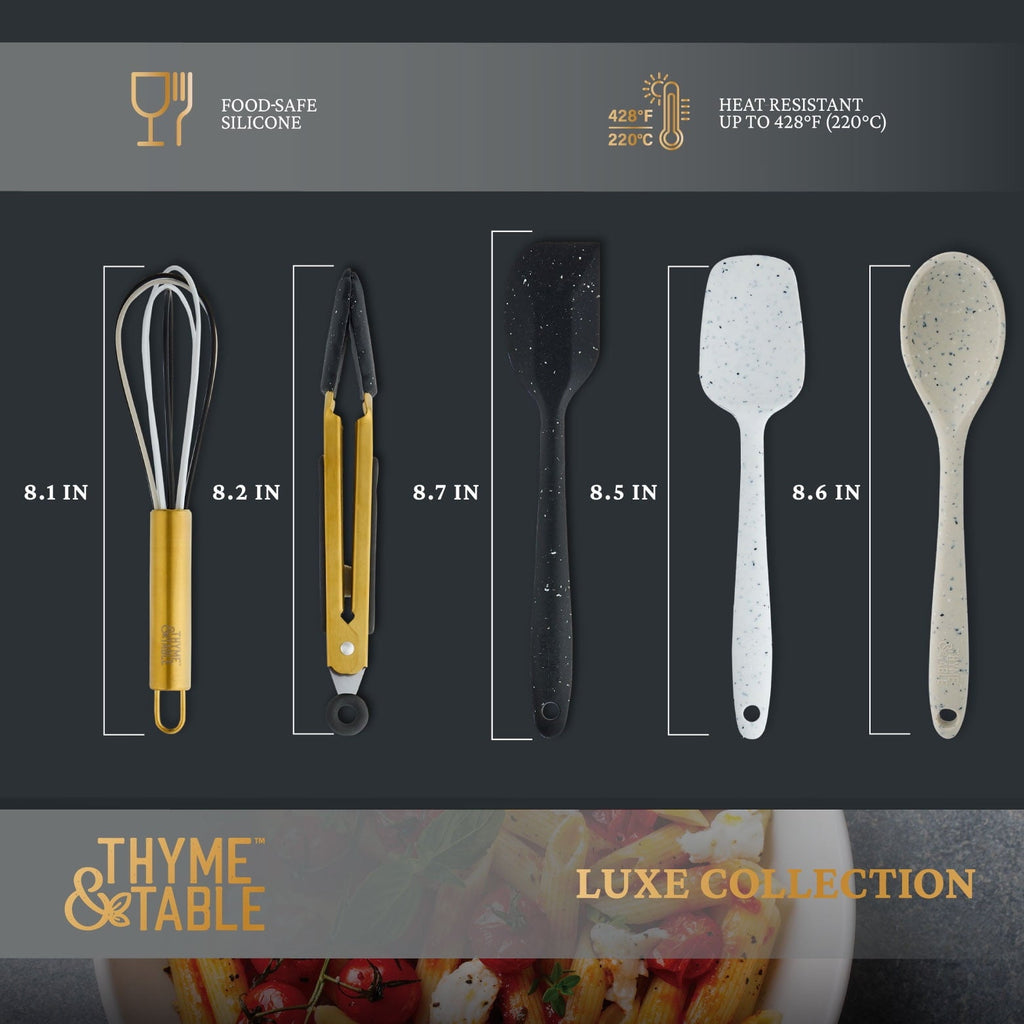 Thyme &amp; Table 5-Piece Silicone Mini Kitchen Utensil Set