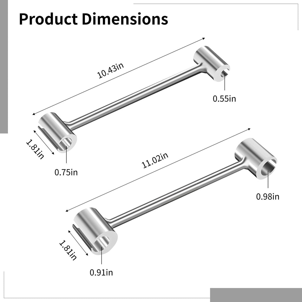 Stainless Steel Door Hinge Wrench Set 2 Pcs, Adjustable 14-25 mm Hinge Gap Adjustment Tool, Door Hinge Alignment Wren... - Image 4