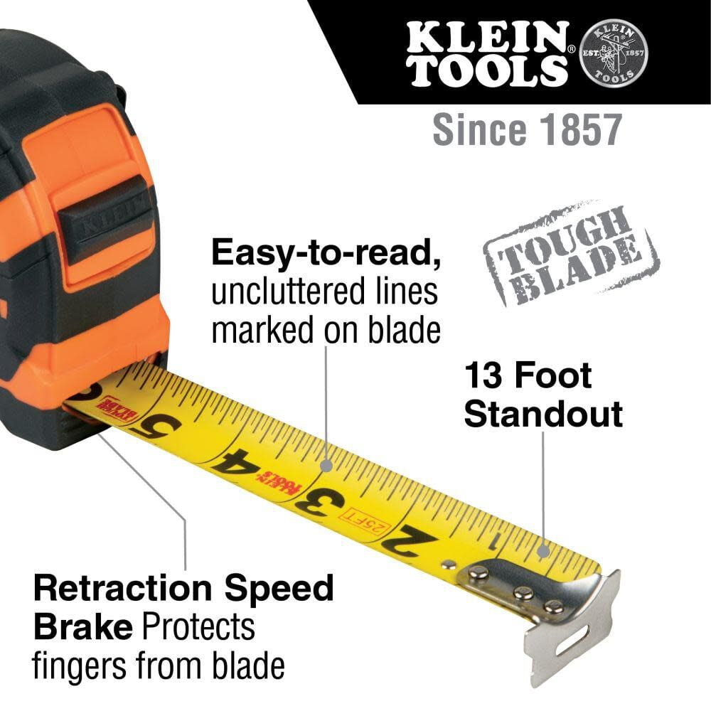 Klein Tools 25 Foot Non-Magnetic Tape Measure - Image 2