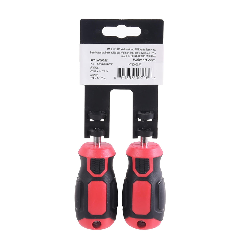 2 Piece Stubby Screwdriver Set Slotted, 0 V - Image 4