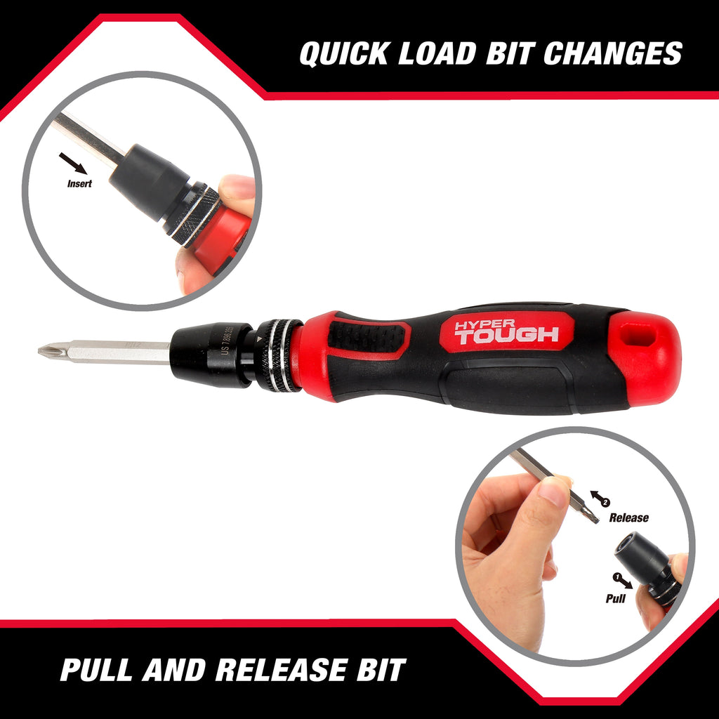 Hyper Tough 24-Piece Quick-Load Screwdriver Set, Model 42432 - Image 4