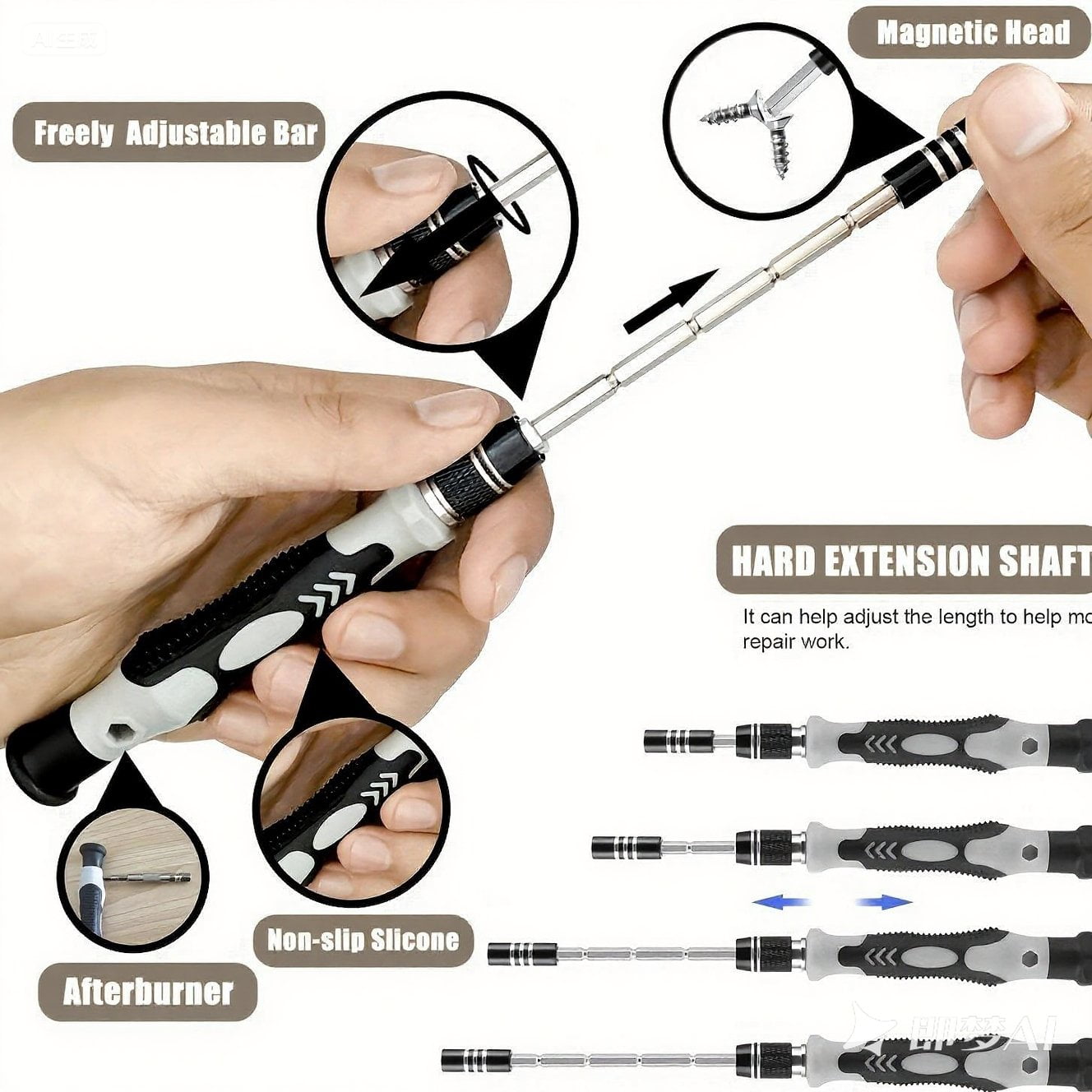 115 in 1 Precision Screwdriver Set with Torx & Tri-wing Bits - Mini Repair Tool Kit for Electronics, iPhone, MacBook,... - Image 5