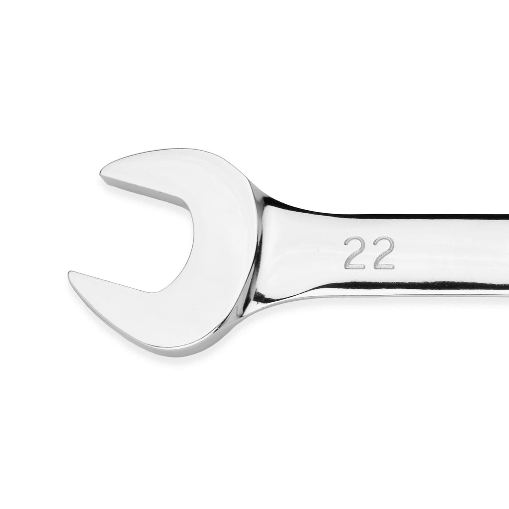 15-Piece Metric Combination Wrench Set with Tool Pouch, Chrome Finish, Sizes 8-22mm - Image 5