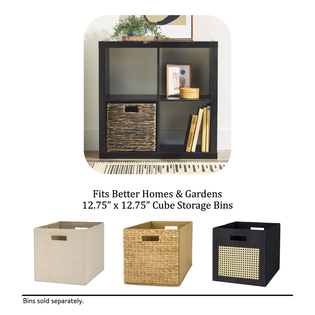 Better Homes &amp; Gardens 4 Cube Storage Organizer, White Texture
