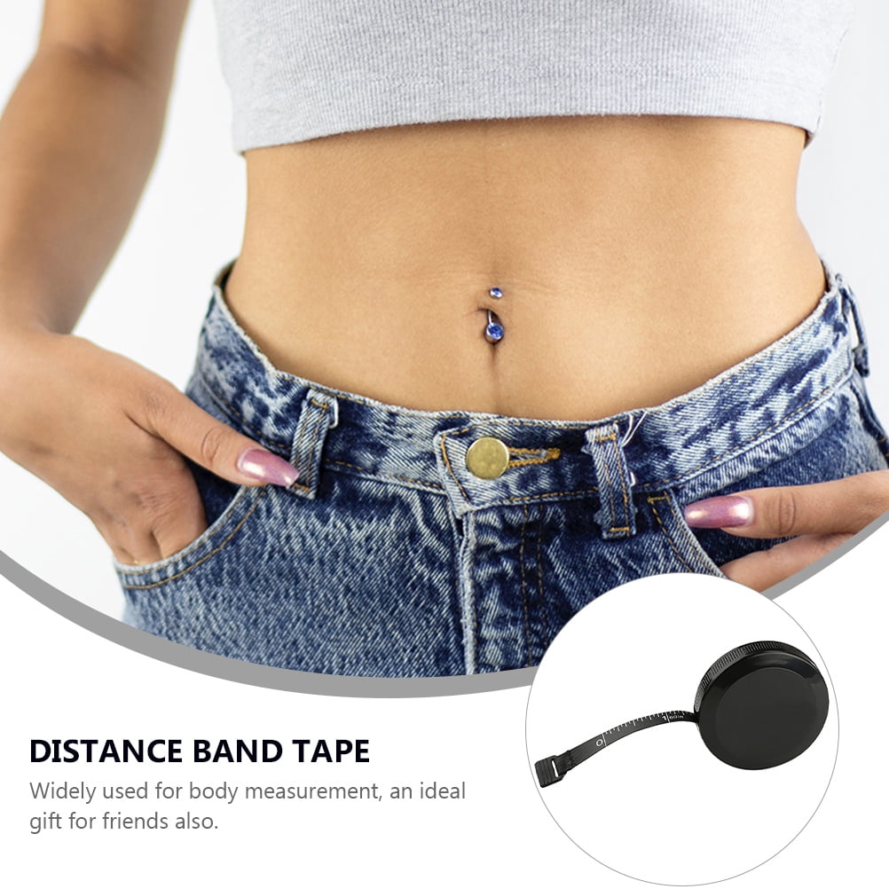 Raindrops 1.5m Flexible Measuring Tape Tool in Black, ABS PVC Material, Portable and Lightweight for Home and Use - Image 4