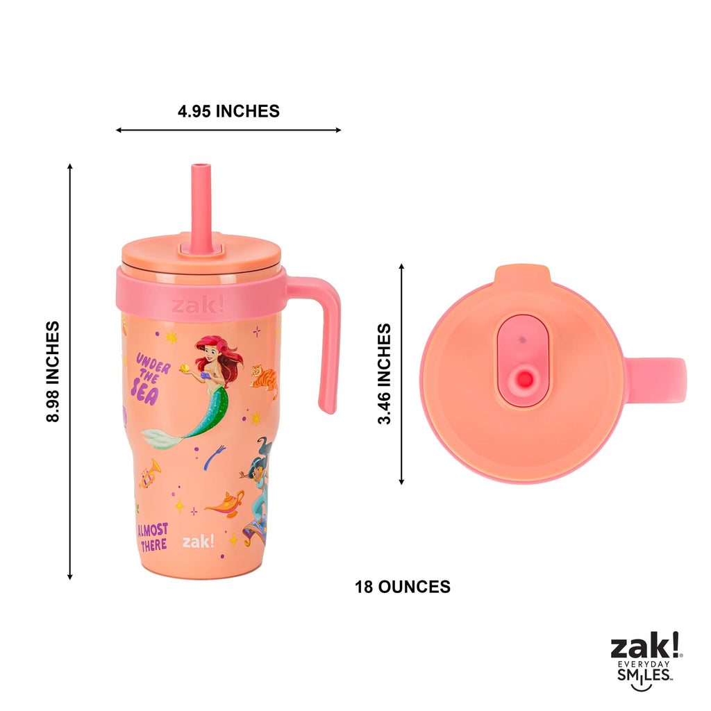 18oz Stitch Kids Straw Handle Tumbler