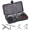 HUANCTOMA 40 In 1 Magnetic Screwdriver Set,Detachable T Handle Ratchet Screwdriver Set for DIY, Electronics,Car,Bicyc...