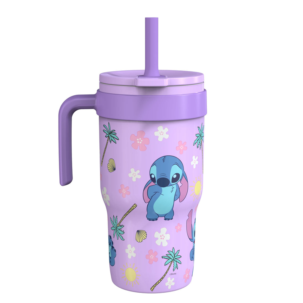 18oz Stitch Kids Straw Handle Tumbler
