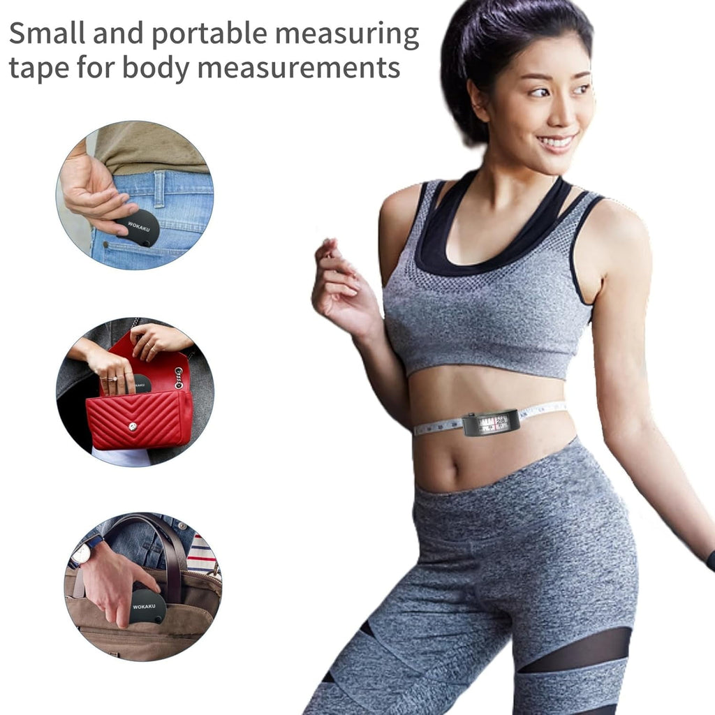 60In/150cm Dual-Scale with Locking Pin Retractable Window Reading Soft Measure for Tailoring Fitness Weight Loss Circ... - Image 3