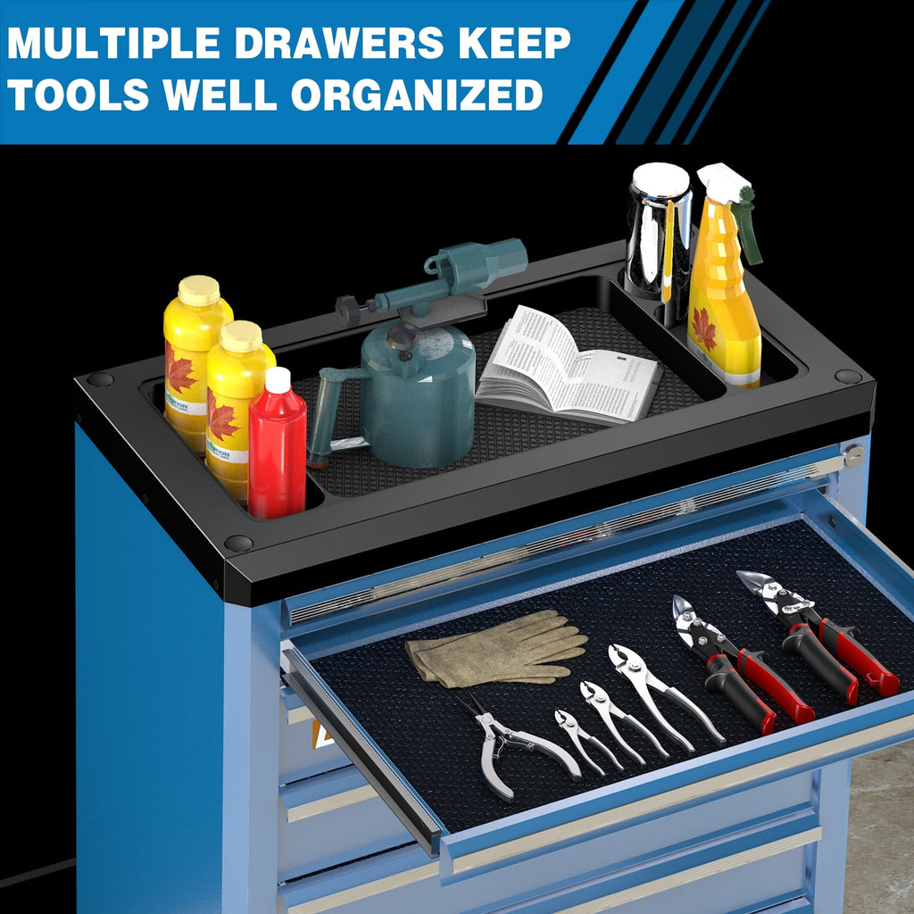7-Drawer Rolling Tool Chest with Lock, Cectable Tool Cabinet & Cart for Garage Workshop Storage - Image 5