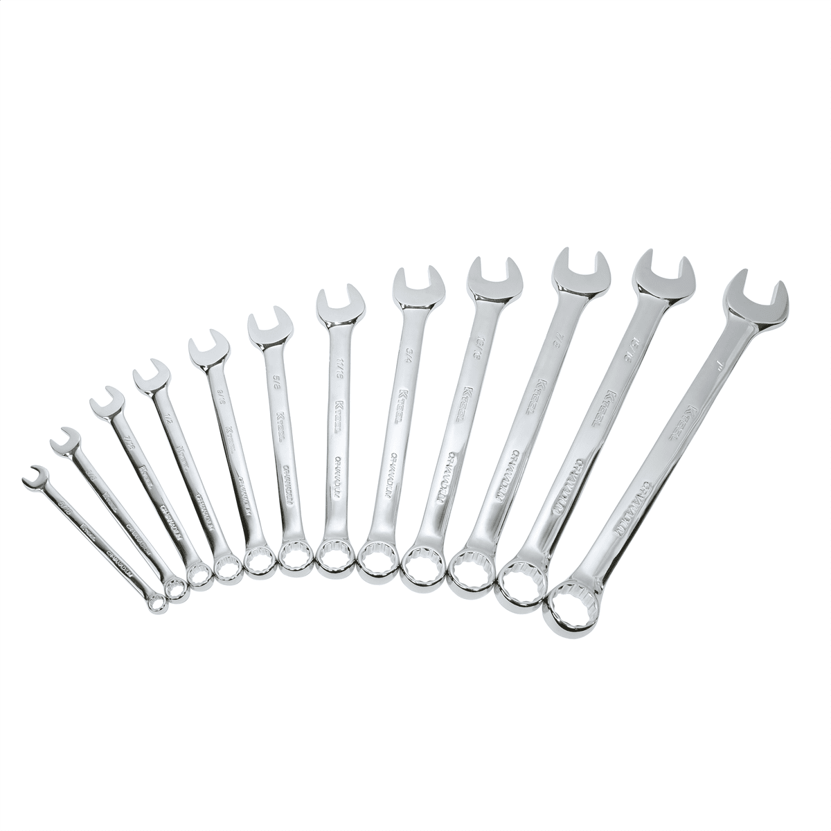 K Tool International Wrench Set Combination 12 Piece Hi Polish - Image 2