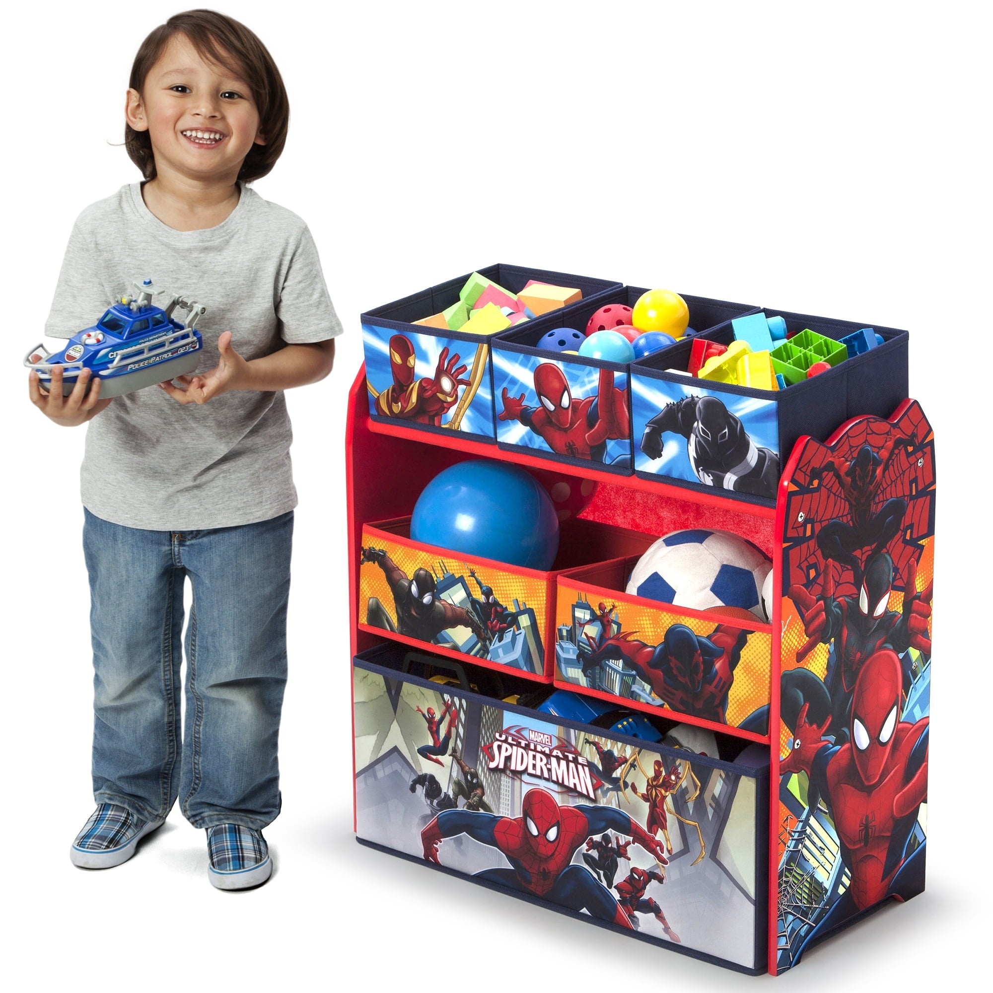 Design and Store 6 Bin Toy Storage Organizer by