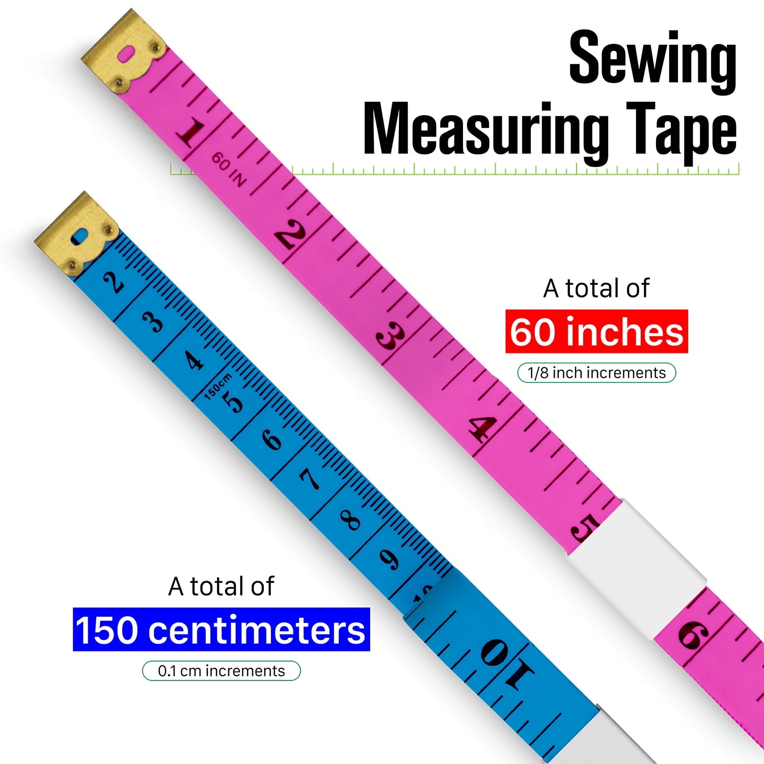 4 Pack Body Measuring Tape Body Tape Measure, Soft Flexible Measuring Tape for Body Measurements Sewing Fabric Clothi... - Image 3