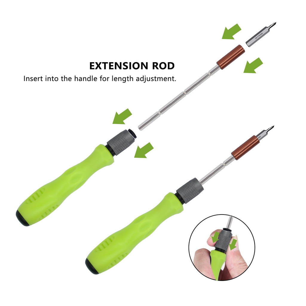 32 In 1 Small Screwdriver Set, Mini Magnetic Screwdriver Set Contains 30 Bits Precision Repair Tool Kit, Torx Screwdr... - Image 4