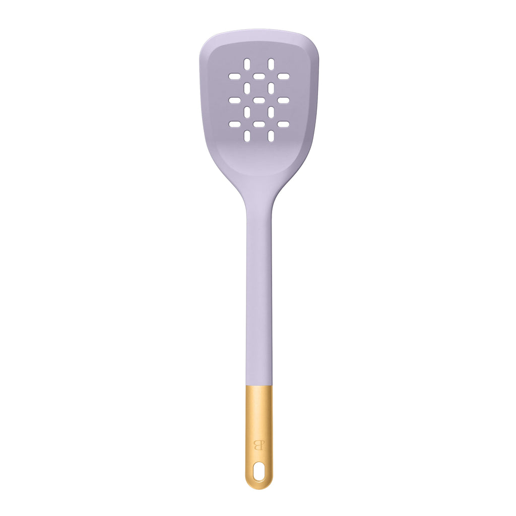 6-Piece Silicone Tool Set with Ceramic Crock, Porcini Taupe by Drew Barrymore