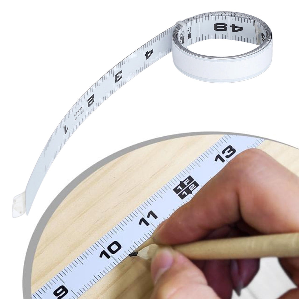Measure Tape, Cuttable 4ft 48in Carbon Steel Right To Left Adhesive Measuring Tape For Work Bench - Image 5