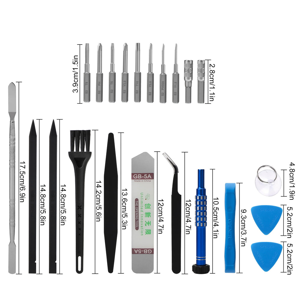 22 PCS Screwdriver Repair Set Fit for Xbox/Nintendo Switch/ with, Y1.5, T6H, T8H, T10H Torx, 3.8 4.5 Gamebit, Pry Twe... - Image 6