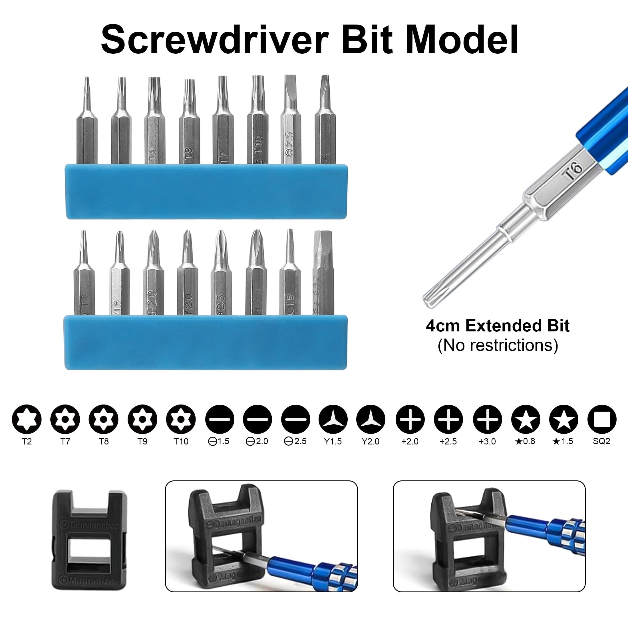 27-in-1 Screwdriver Set Fit for Nintendo Switch, Xbox, // with T2 T7 T8 T9 T10 Torx Security Screwdriver Pry Tweezers... - Image 2