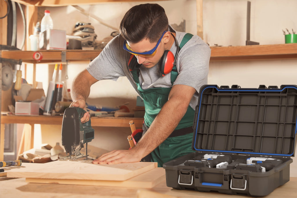 Tool Box with Small Blue Organizer & Dividers, Fits 's Modular Storage - Image 4