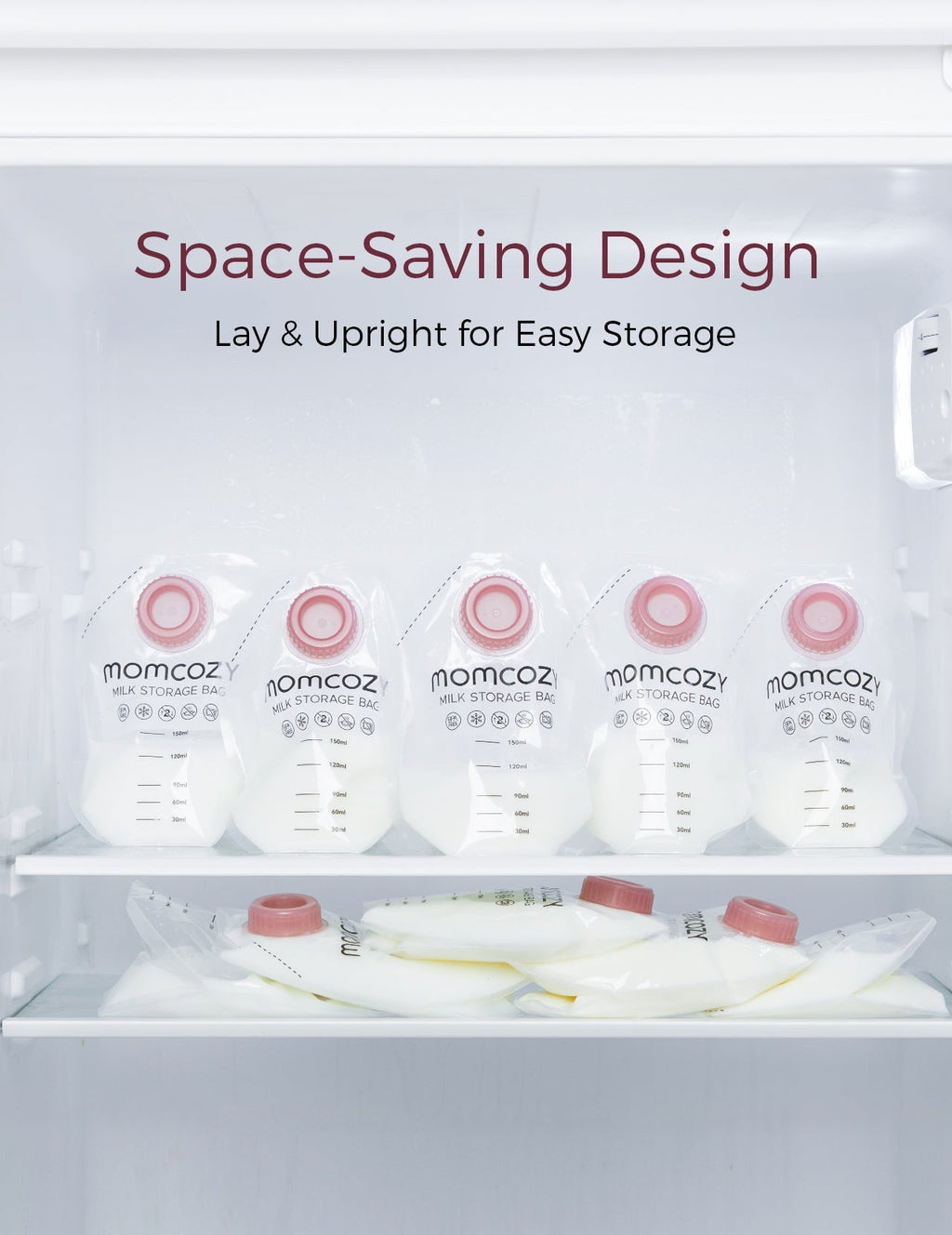 Momcozy Screw-on Breastmilk Storage Bags(48PCS)