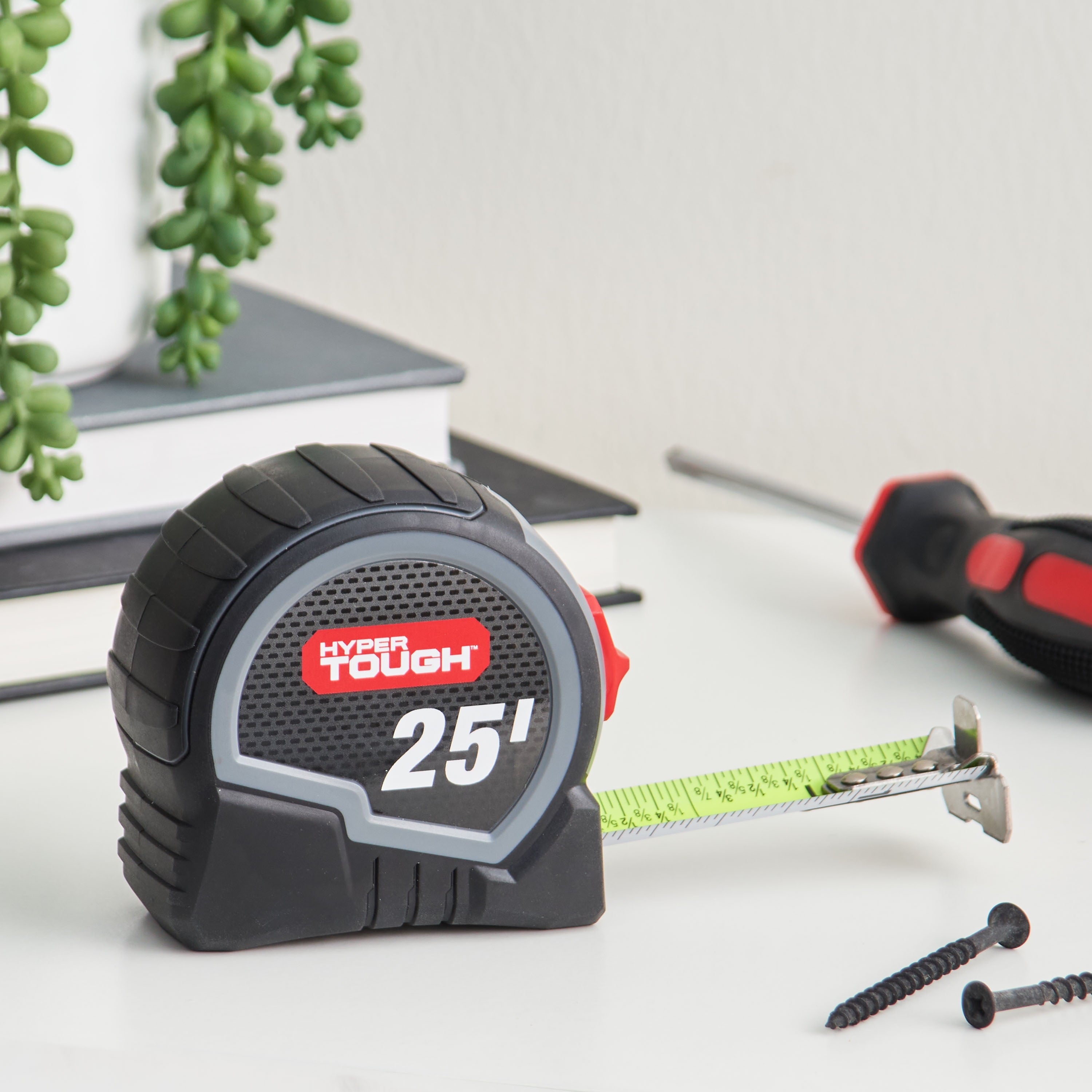 Hyper Tough 25ft. Wide Blade Steel Tape Measure - Image 4