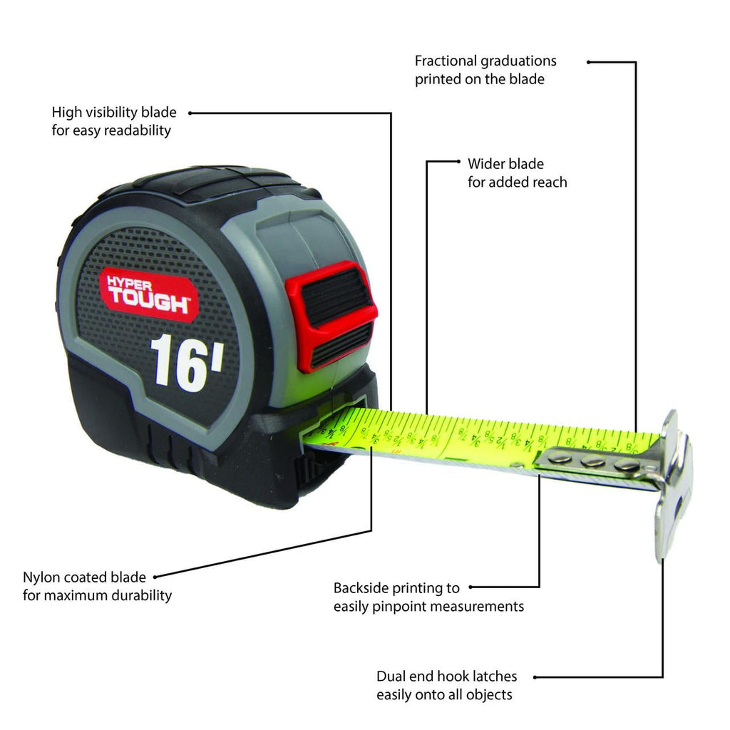 16ft. Wide Blade Steel Tape Measure - Image 5