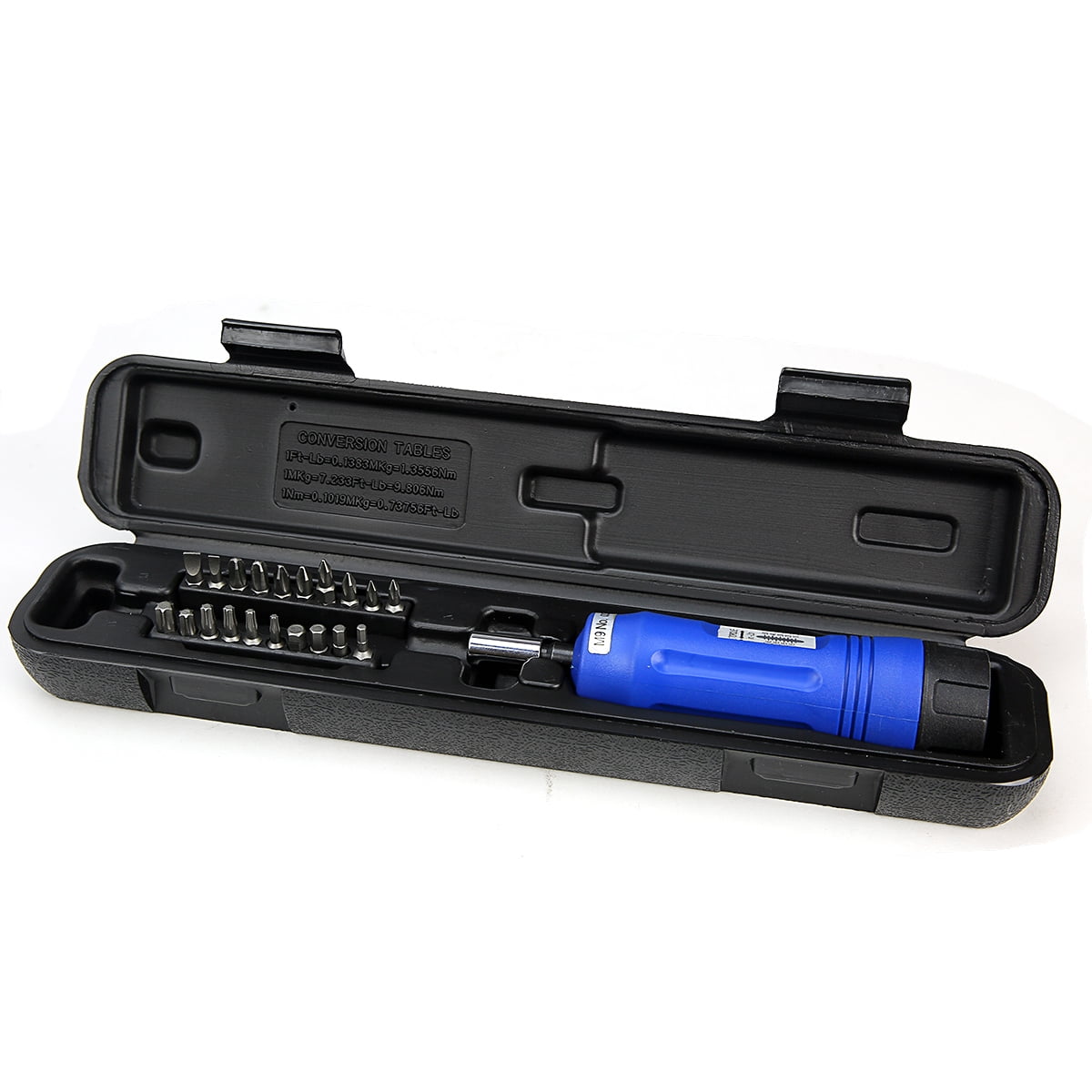 21 Pc Torque Screwdriver Set, 1050 in-lb (15 Nm), 1/4" Drive with S2 Bits, Adjustable Precision Driver Kit - Image 4