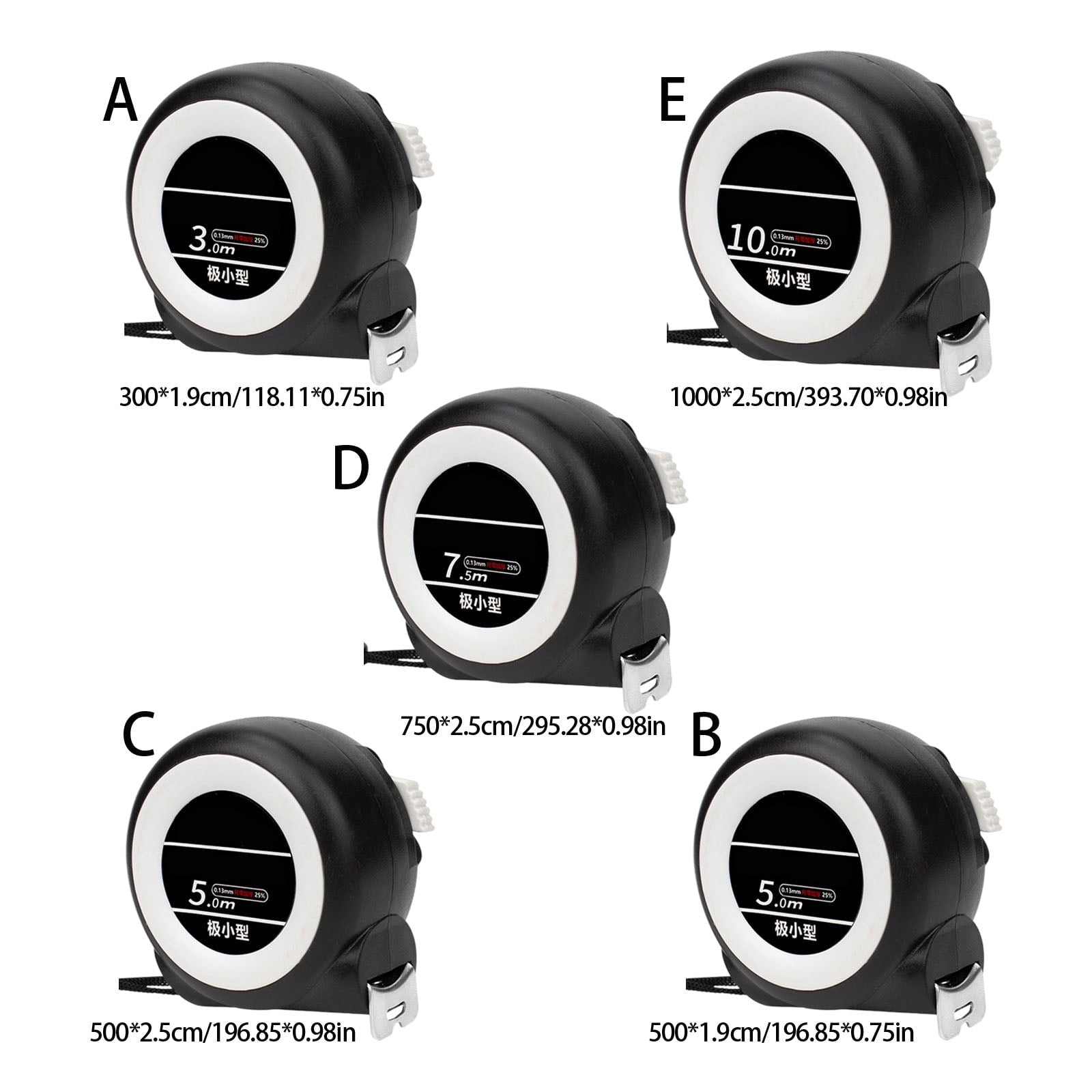 Professional Tape Measure Metric Ruler Easy to Read Measurement Tape for Industry Portable Auto Locking Measuring Tape - Image 3