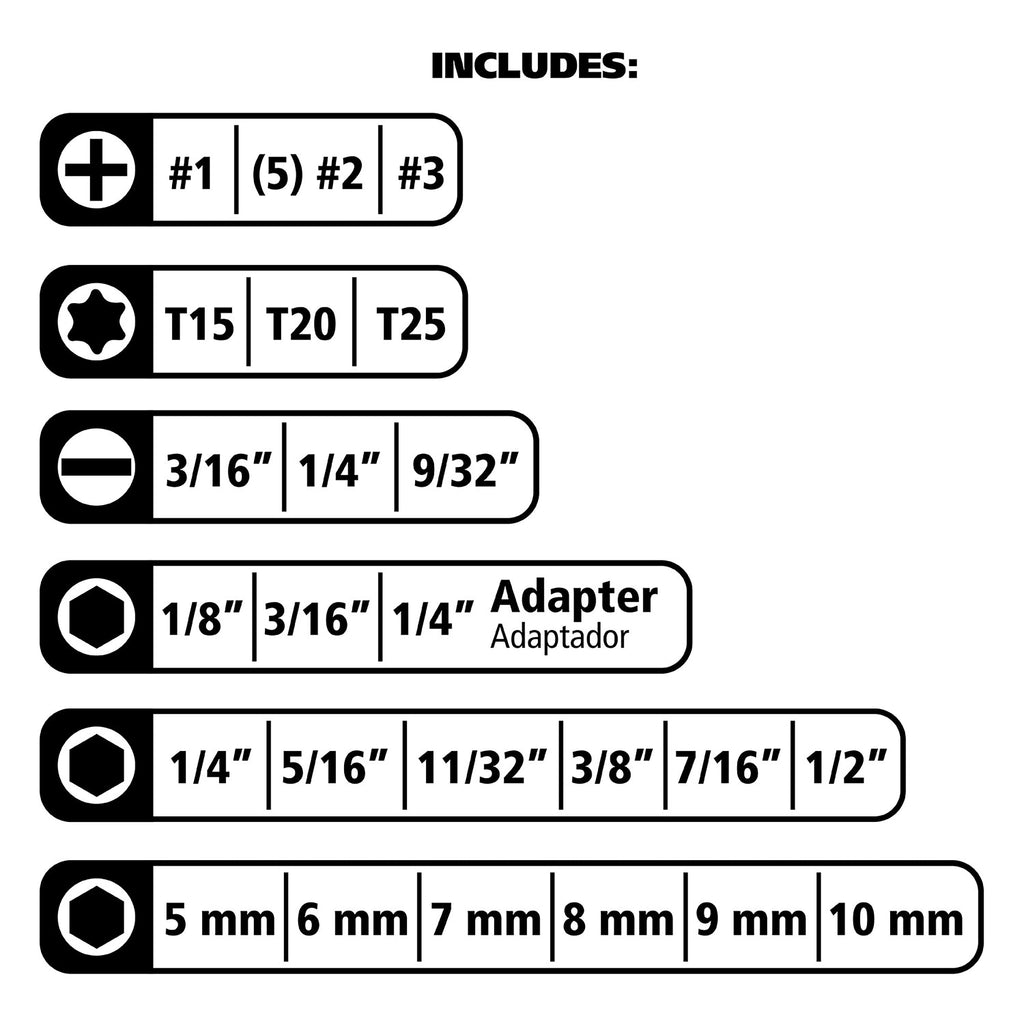 Ratcheting Screwdriver Set, 34 Pieces - Image 6