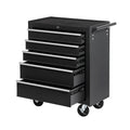 5-Drawer Chest Storage Cabinet with Wheels Organizer Box