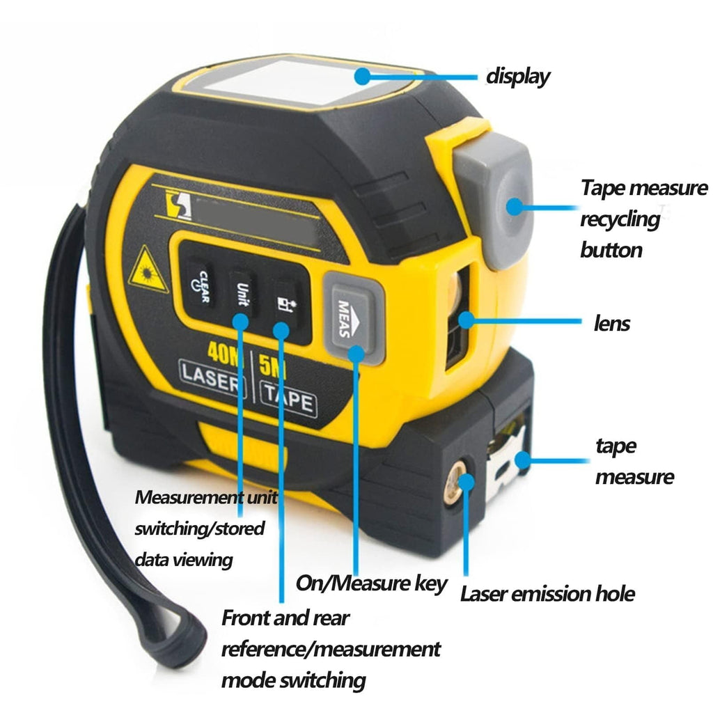 The Almighty Ruler 3-in-1 Measuring Tape, Almighty Tools Tape Measure with Led Display(196 ft/60 m) - Image 4