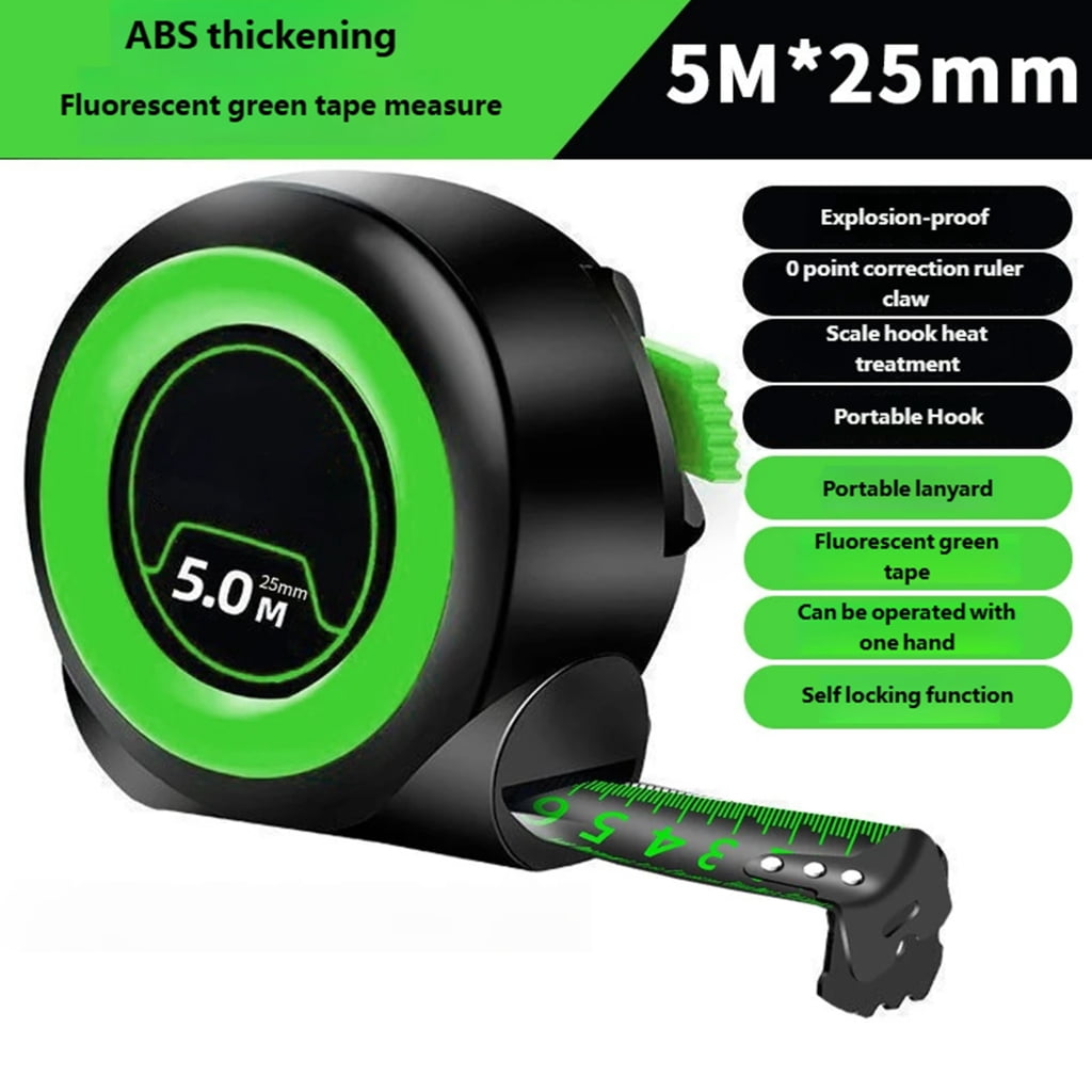 5M Long Measuring Tape Featuring Glow Scale and Ergonomic Handle Comfort - Image 4